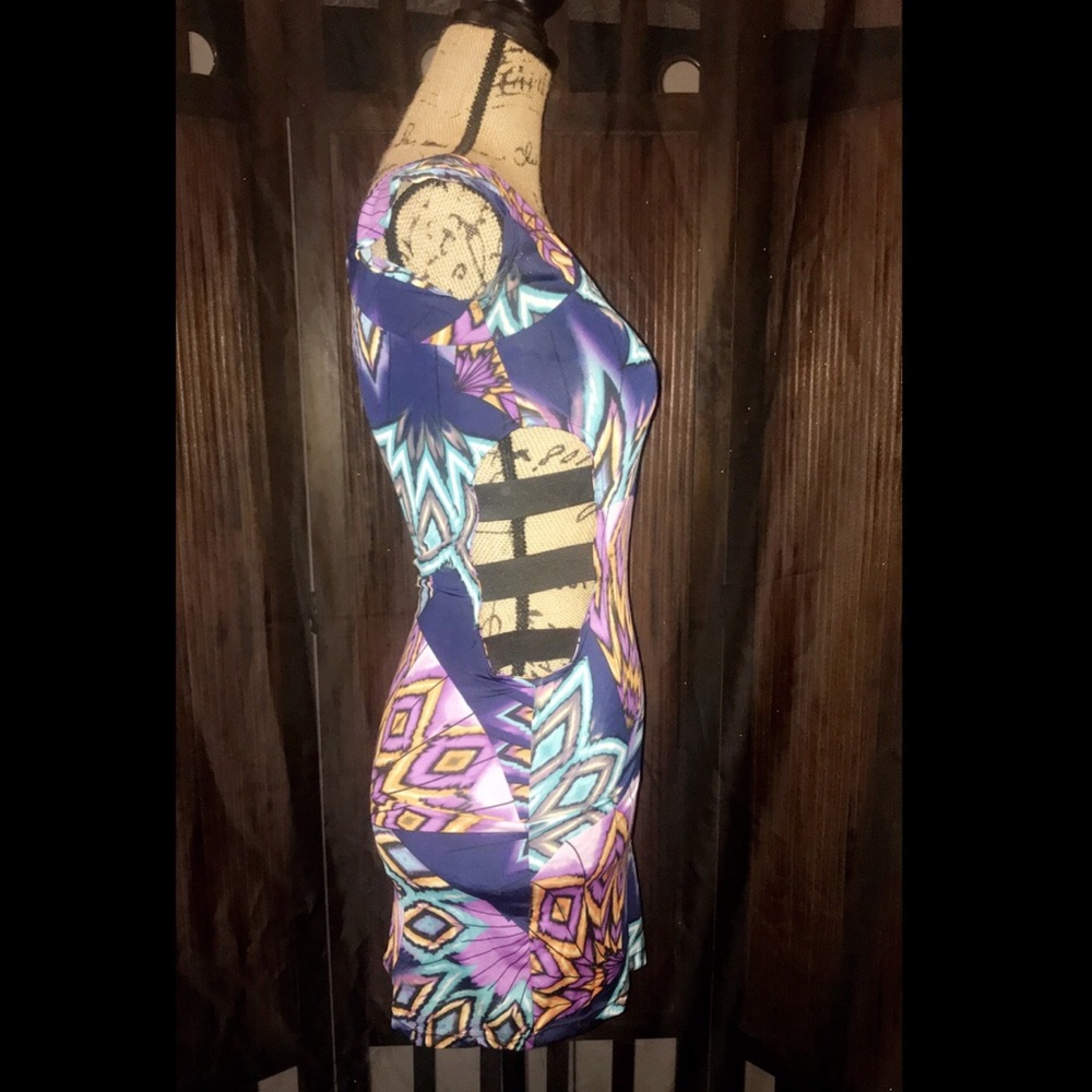 Multi Color Mini Dress - Picture 2 of 4